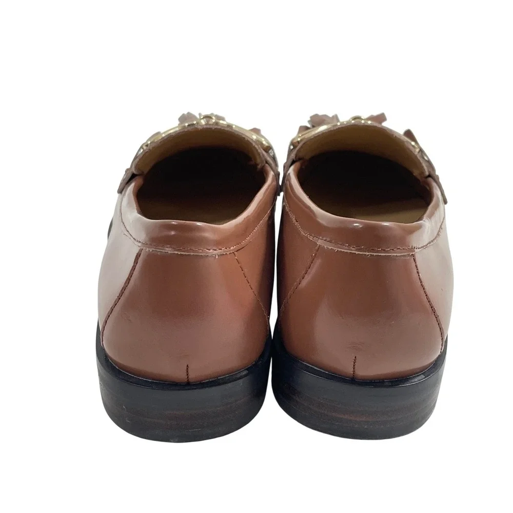 NEW Talbots Women's Shoes‎ Laura Tasseled Leather Loafers Brown Size 5.5M